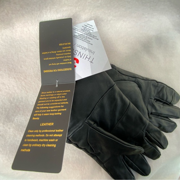 3M Thinsulate Genuine Leather Gloves - Black Sz 2XL - Picture 7 of 9